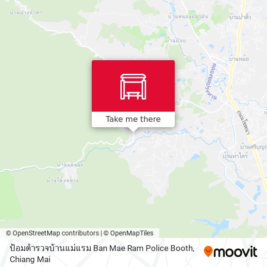 ป้อมตำรวจบ้านแม่แรม Ban Mae Ram Police Booth map