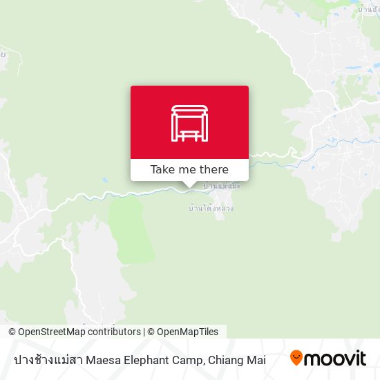 ปางช้างแม่สา Maesa Elephant Camp map