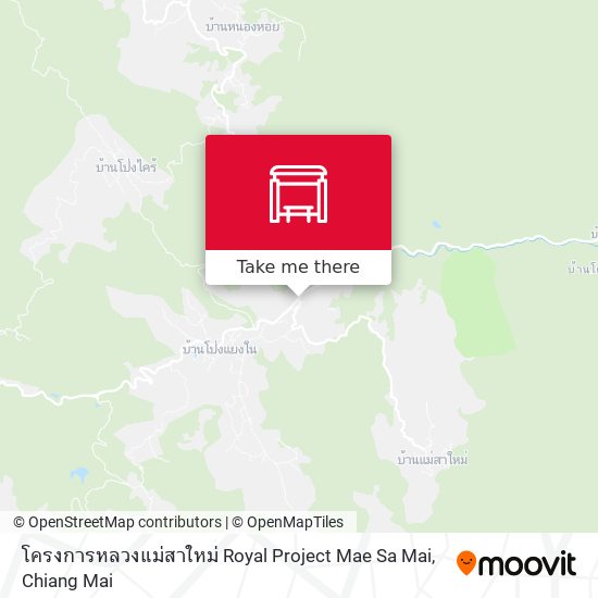 โครงการหลวงแม่สาใหม่ Royal Project Mae Sa Mai map