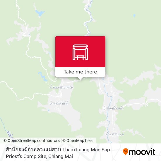 สำนักสงฆ์ถ้ำหลวงแม่สาบ Tham Luang Mae Sap Priest's Camp Site map