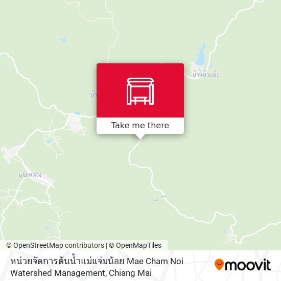 หน่วยจัดการต้นน้ำแม่แจ่มน้อย Mae Cham Noi Watershed Management map