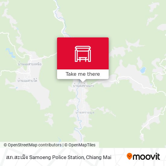 สภ.สะเมิง Samoeng Police Station map