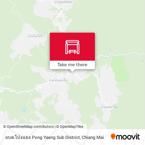 อบต.โป่งแยง Pong Yaeng Sub District map