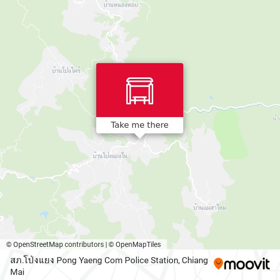 สภ.โป่งแยง Pong Yaeng Com Police Station map