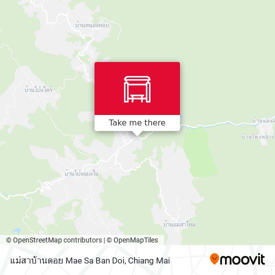 แม่สาบ้านดอย Mae Sa Ban Doi map