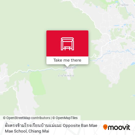 ฝั่งตรงข้ามโรงเรียนบ้านแม่แมะ Opposite Ban Mae Mae School map