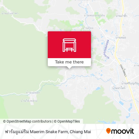 ฟาร์มงูแม่ริม Maerim Snake Farm map