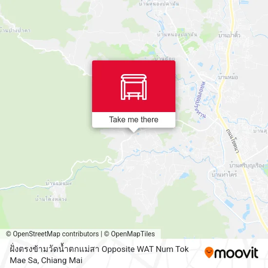 ฝั่งตรงข้ามวัดน้ำตกแม่สา Opposite WAT Num Tok Mae Sa map
