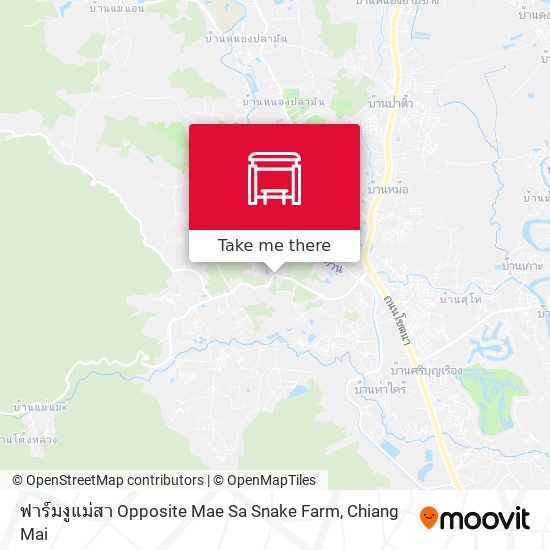 ฟาร์มงูแม่สา Opposite Mae Sa Snake Farm map
