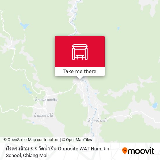 ฝั่งตรงข้าม ร.ร.วัดน้ำริน Opposite WAT Nam Rin School map