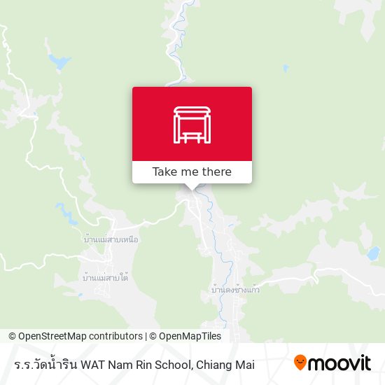 ร.ร.วัดน้ำริน WAT Nam Rin School map