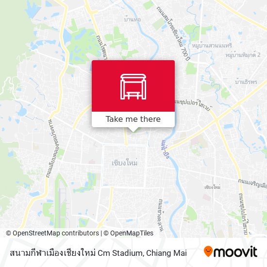 สนามกีฬาเมืองเชียงใหม่ Cm Stadium map