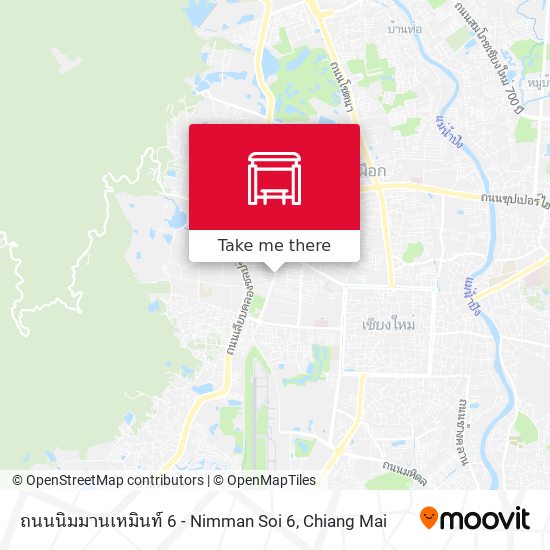 ถนนนิมมานเหมินท์ 6 - Nimman Soi 6 map