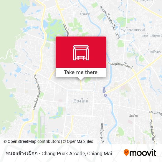 ขนส่งช้างเผือก - Chang Puak Arcade map