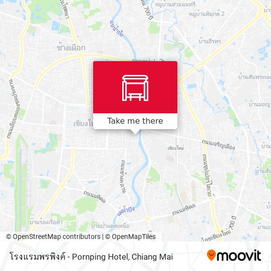 โรงแรมพรพิงค์ - Pornping Hotel map