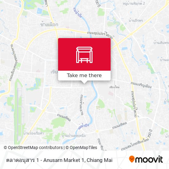 ตลาดอนุสาร 1 - Anusarn Market 1 map