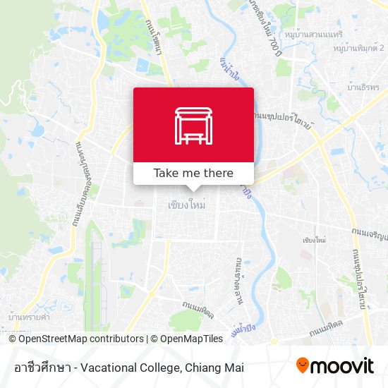 อาชีวศึกษา - Vacational College map