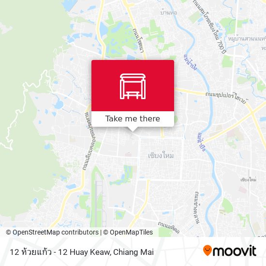 12 ห้วยแก้ว - 12 Huay Keaw map