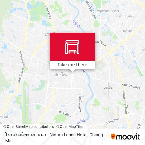 โรงแรมนิทราลานนา - Nidhra Lanna Hotel map