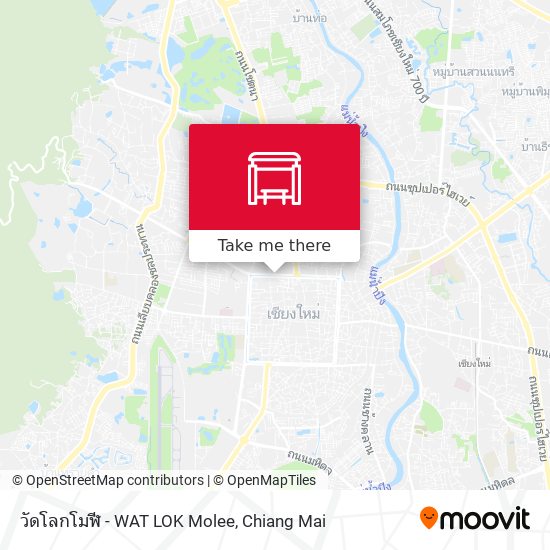 วัดโลกโมฬี - WAT LOK Molee map