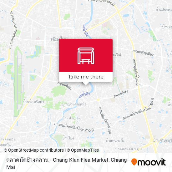 ตลาดนัดช้างคลาน - Chang Klan Flea Market map
