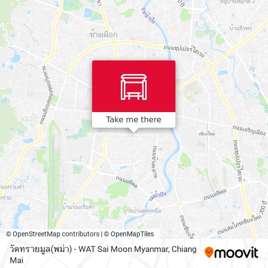 วัดทรายมูล(พม่า) - WAT Sai Moon Myanmar map