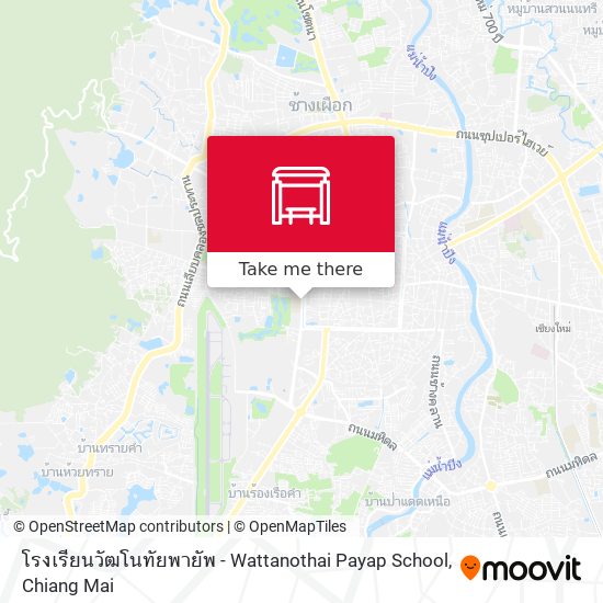 โรงเรียนวัฒโนทัยพายัพ - Wattanothai Payap School map