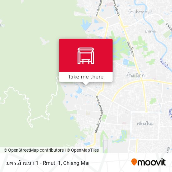 มทร.ล้านนา 1 - Rmutl 1 map