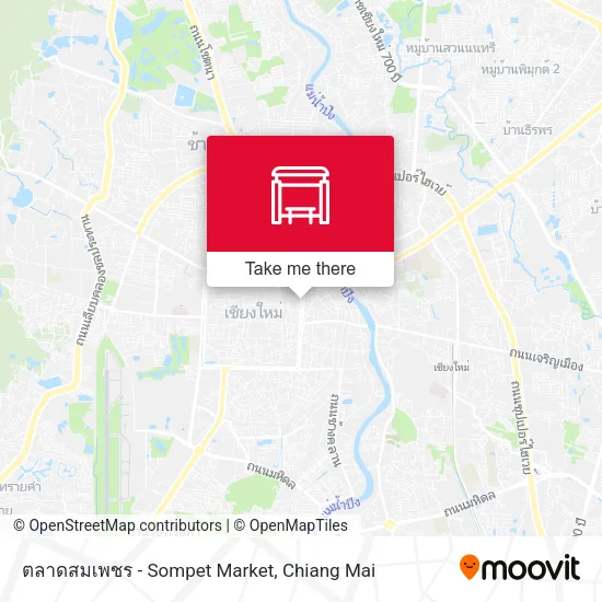 ตลาดสมเพชร - Sompet Market map