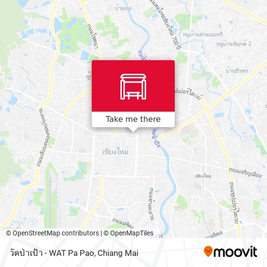 วัดป่าเป้า - WAT Pa Pao map