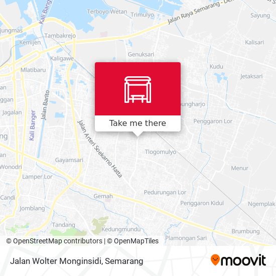 Jalan Wolter Monginsidi map