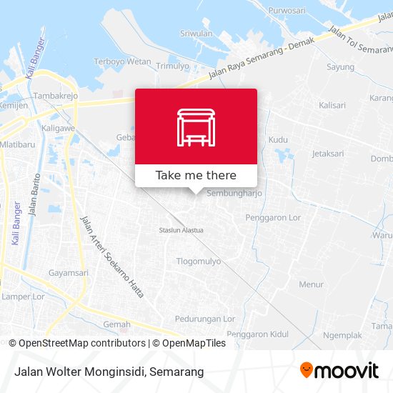 Jalan Wolter Monginsidi map