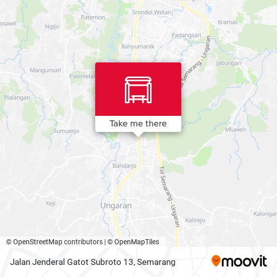 Jalan Jenderal Gatot Subroto 13 map