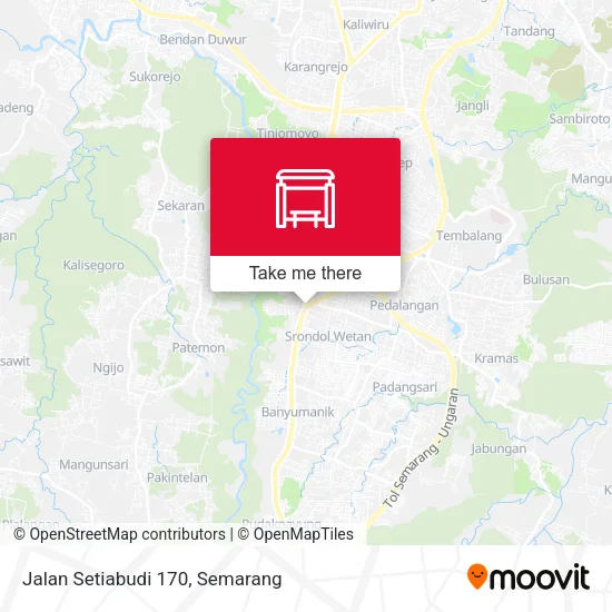 Jalan Setiabudi 170 map