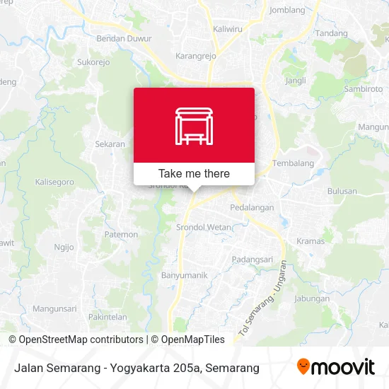 Jalan Semarang - Yogyakarta 205a map