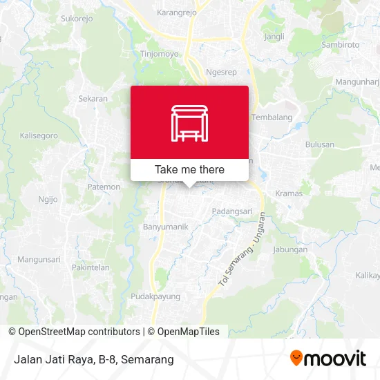 Jalan Jati Raya, B-8 map