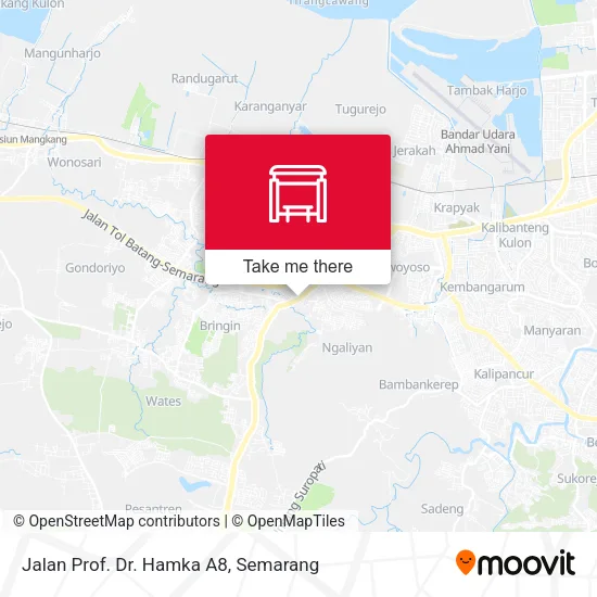 Jalan Prof. Dr. Hamka A8 map
