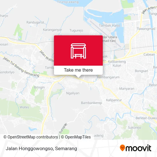 Jalan Honggowongso map