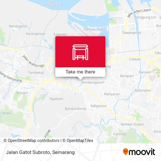 Jalan Gatot Subroto map