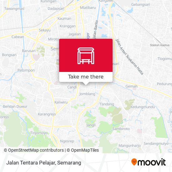 Jalan Tentara Pelajar map