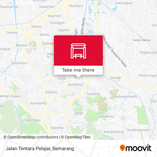 Jalan Tentara Pelajar map