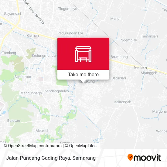 Jalan Puncang Gading Raya map
