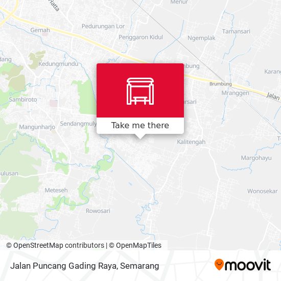 Jalan Puncang Gading Raya map