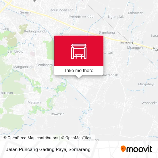 Jalan Puncang Gading Raya map