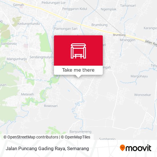 Jalan Puncang Gading Raya map