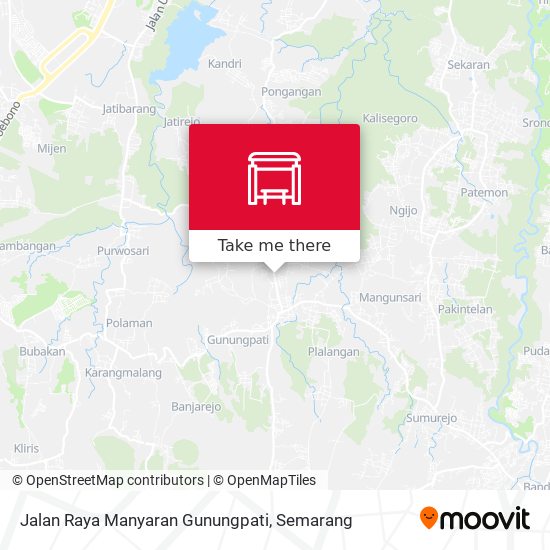 Jalan Raya Manyaran Gunungpati map