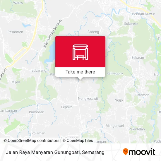 Jalan Raya Manyaran Gunungpati map