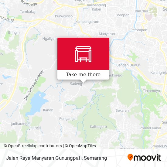 Jalan Raya Manyaran Gunungpati map
