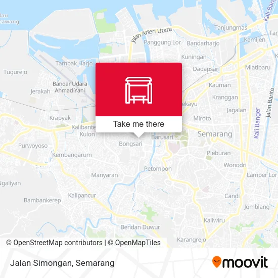 Jalan Simongan map