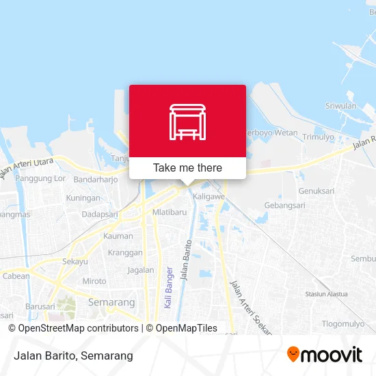 Jalan Barito map